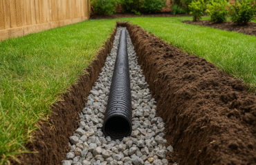 French Drains Protect Houston Yards from Water Damage