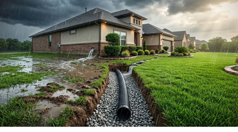 french-drain-installation-houston-tx-5-signs-your-yard-needs-one